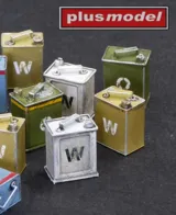 Sada 3D tištěných britských kanystrů POW Plus Model DP3004 v měřítku 1/35 — obrázek 2