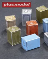 3D tištěné britské kanystry Flimsy Plus Model DP3006 v měřítku 1/35, nebarvené díly — obrázek 2