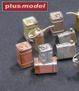 Sada 3D tištěných německých nádob na olej Plus Model DP3008 v měřítku 1/35 — obrázek 2