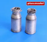 Sada tří konví na mléko Plus Model Easy Line EL012 v měřítku 1/35, nebarvené díly — obrázek 2