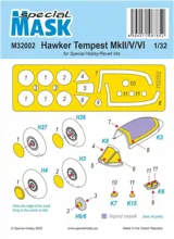 Maskovací sada Special Hobby M32002 pro Tempest Mk.II/V/VI v měřítku 1/32 — obrázek 3