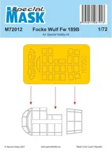 Sada maskovacích šablon Special Hobby M72012 pro Focke Wulf Fw 189B v měřítku 1/72 — obrázek 2