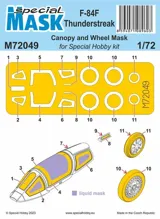 Maskovací set Special Hobby M72049 pro model F-84F Thunderstreak v měřítku 1/72 — obrázek 2