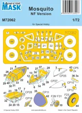 Maskovací sada Special Hobby M72062 pro kabinu Mosquito NF v měřítku 1/72 — obrázek 2