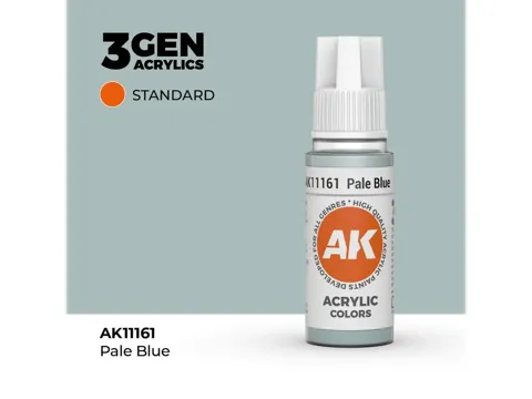 Lahvička akrylové barvy AK Acrylics 3GEN AK11161 světle modrá 17 ml