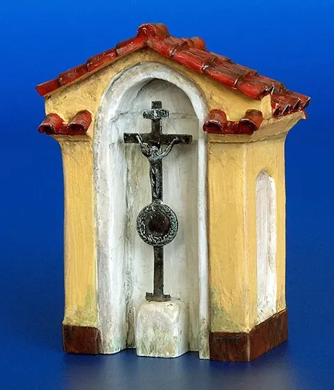 Resinové díly stavebnice Plus Model 4036 kaplička s křížem v měřítku 1/48