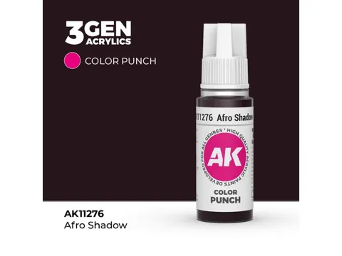 Lahvička akrylové barvy AK Interactive 3GEN Color Punch AK11276 stín tmavé pleti 17 ml
