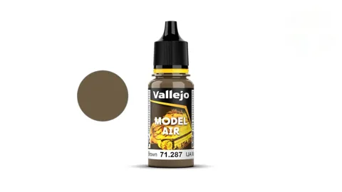 Lahvička akrylové barvy Vallejo Model Air 71287 khaki hnědá IJA 18 ml