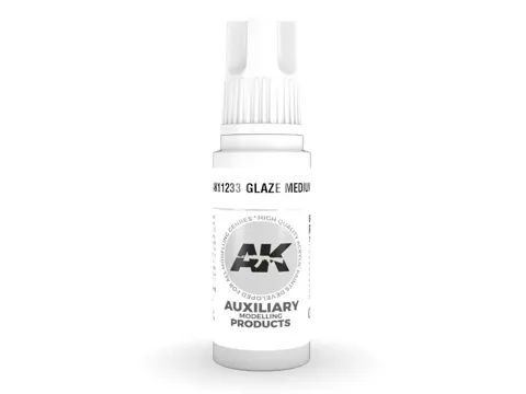 Lahvička AK Acrylics 3GEN Glaze Medium 17 ml, médium pro lazury a filtry