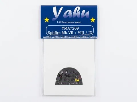 Barevná fotoleptaná přístrojová deska Yahu Models YMA7209 Spitfire Mk. VII/VIII/IX 1/72