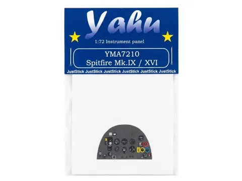 Barevná fotoleptaná přístrojová deska Yahu Models YMA7210 pro Spitfire Mk.IX / XVI v měřítku 1/72