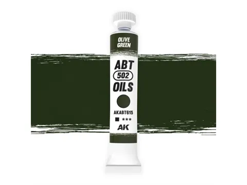 Tuba olejové barvy AK Interactive AKABT615 Oil Paints olivová zelená 20 ml