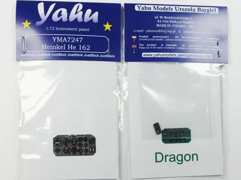 Barevná fotoleptaná přístrojová deska Yahu Models YMA7246 pro Jak-11 / C-11 v měřítku 1/72