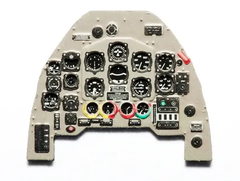Barevná fotoleptaná přístrojová deska Yahu Models YMA7275 pro Ju-87 B-1 v měřítku 1/72