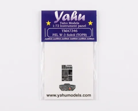 Barevná fotoleptaná přístrojová deska Yahu Models YMA7346 pro W-3 Sokół TOPR v měřítku 1/72