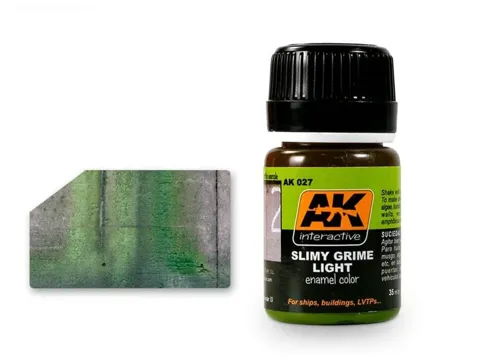 Lahvička emailového efektu AK Interactive Enamel Effects AK027 Slimy Grime Light 35 ml