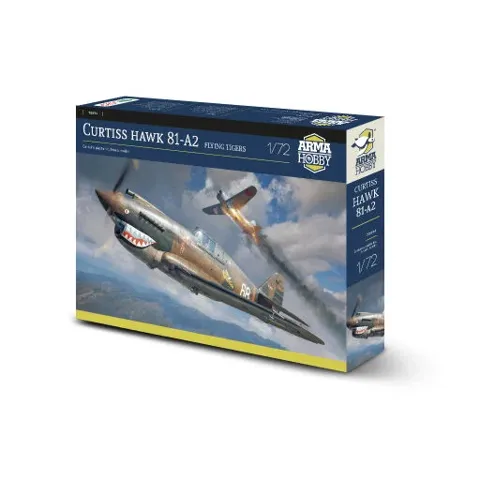 Krabice stavebnice Arma Hobby 70094 Curtiss Hawk 81-A2 v měřítku 1/72 se zbarvením Flying Tigers