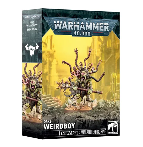 Plastikový model Games Workshop Warhammer 40,000 Orks: Weirdboy se základnou Citadel 50 mm