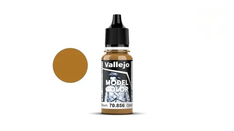 Lahvička akrylové barvy Vallejo Model Color 70856 okrová hnědá matná 18 ml