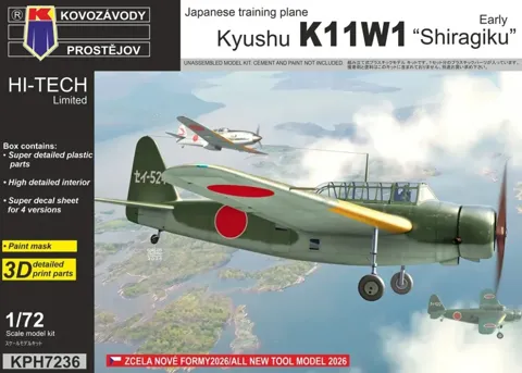Krabice stavebnice Kovozávody Prostějov 1/72 Watanabe K11W1 Shiragiku Early HI-TECH