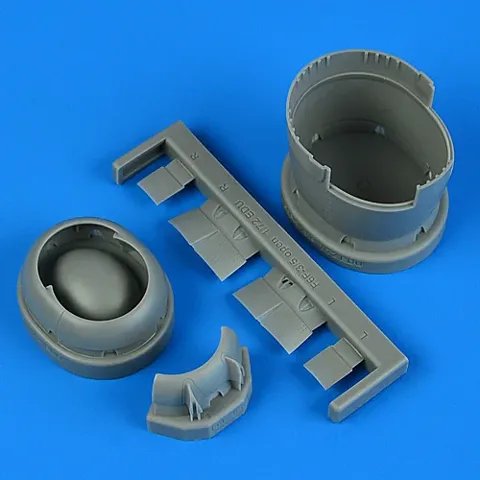 Resinový motorový kryt Quickboost QB72752 pro F6F-3 Hellcat 1/72 s otevřenými klapkami