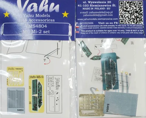 Detailní sada Yahu Models YMS4804 pro Mil Mi-2 v měřítku 1/48