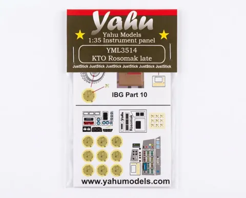 Předbarvený fotolept Yahu Models YML3514 KTO Rosomak late 1/35 – přístrojová deska