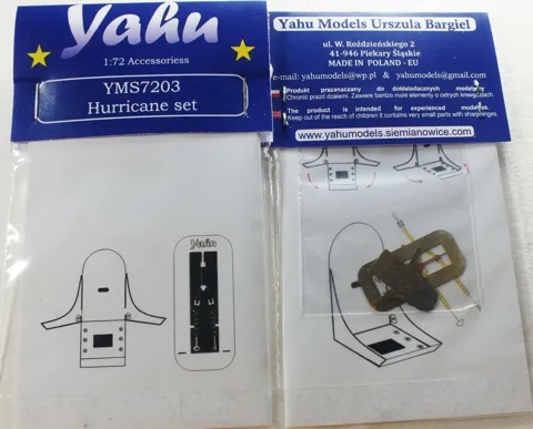 Detailní sada Yahu Models YMS7203 pro model Hurricane v měřítku 1/72