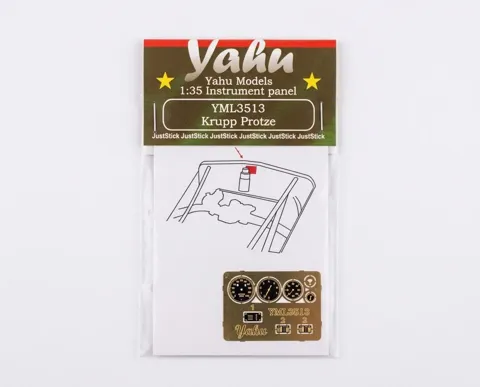 Předbarvený fotolept Yahu Models YML3513 Krupp Protze 1/35 – přístrojová deska a detaily interiéru