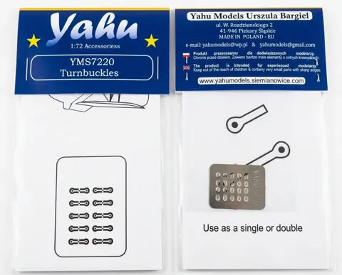 Fotoleptaný plát Yahu Models YMS7220 s napínáky výpletu v měřítku 1/72