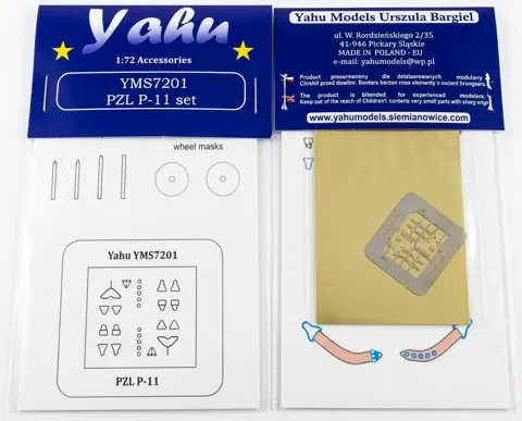 Doplňková sada Yahu Models YMS7201 pro model P-11 v měřítku 1/72