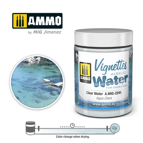 Dóza vodního efektu AMMO Mig A.MIG-2245 Clear Water 100 ml
