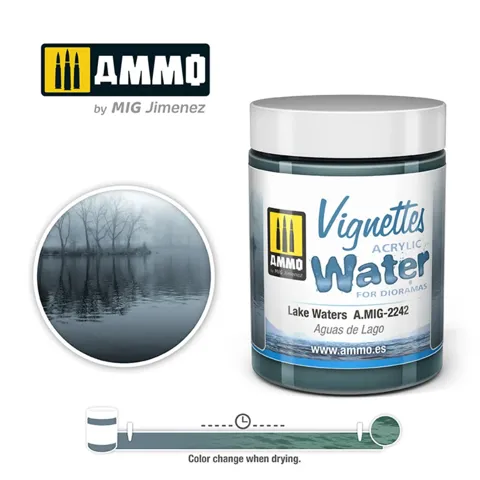 Dóza vodního efektu AMMO Mig A.MIG-2242 Lake Waters o objemu 100 ml
