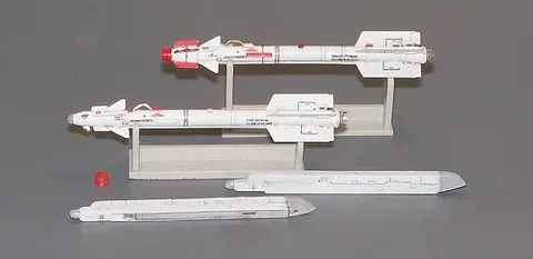 Resinová sada Plus Model AL4009 raketa R-73 AA-11 Archer v měřítku 1/48 s fotolepty a obtisky