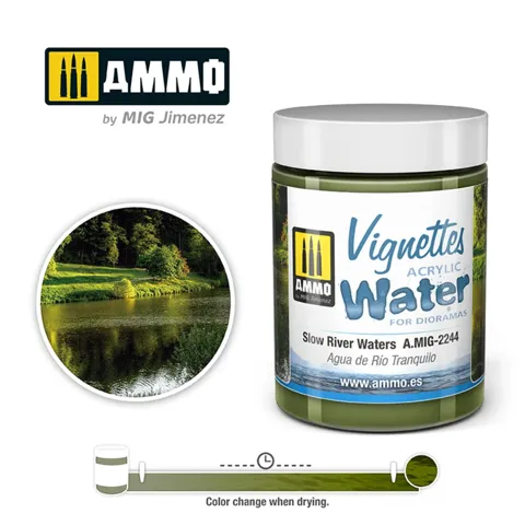 Dóza s efektem vody AMMO Mig A.MIG-2244 Slow River Waters, 100 ml