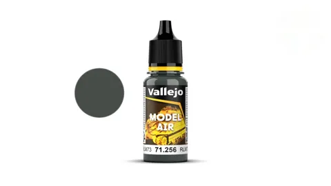 Lahvička akrylové barvy Vallejo Model Air 71256 zelená RLM 73, 18 ml