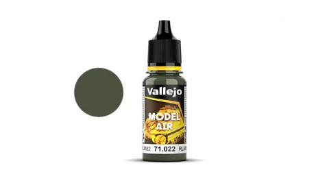 Lahvička akrylové barvy Vallejo Model Air 71022 světle zelená RLM82, 18 ml