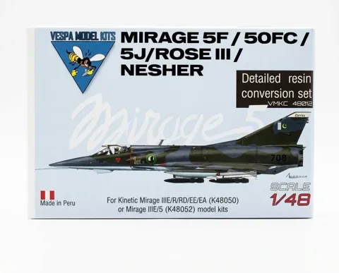 Konverzní sada Vespa Model Kits VMKC48012 1/48 Mirage 5F/Nesher/ROSE III pro stavebnice Kinetic