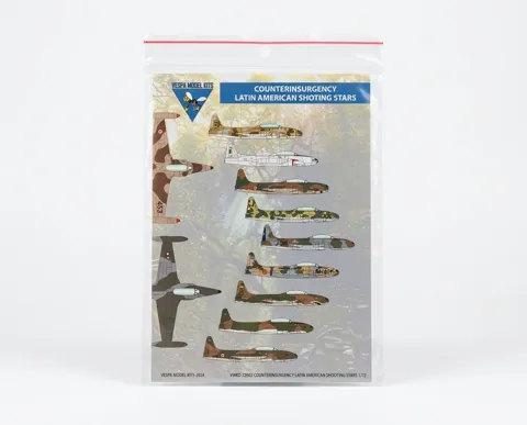 Obtiskový arch Vespa Model Kits VMKD72002 T-33 Shooting Star v měřítku 1/72