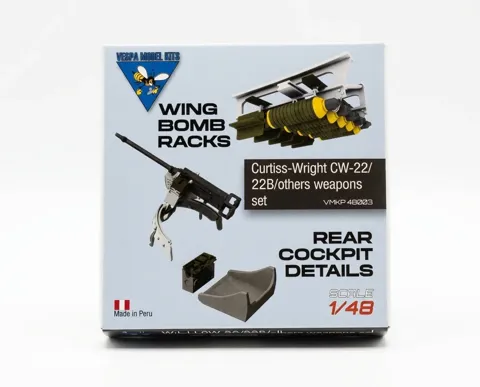 3D tištěná sada výzbroje Vespa Model Kits VMKP48003 1/48 pro Curtiss CW-22 Dora Wings
