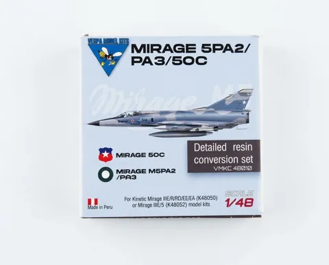 Resinové díly konverzní sady Vespa Model Kits VMKC48010 Mirage 50C/5PA2 v měřítku 1/48