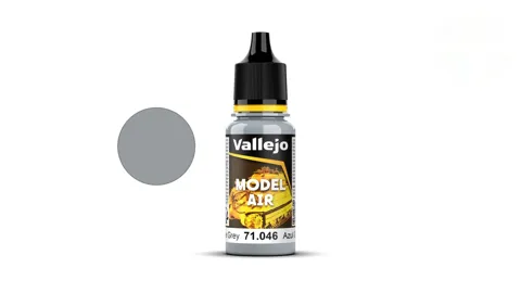 Lahvička akrylové barvy Vallejo Model Air 71046 bledě modrošedá Pale Blue Grey 18 ml