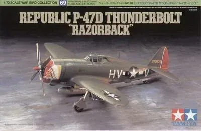 Krabice plastikové stavebnice Tamiya 60769 P-47D Thunderbolt Razorback v měřítku 1:72