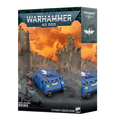 Plastikový model Games Workshop Warhammer 40,000 Space Marines: Rhino v měřítku 1:56