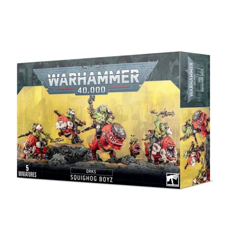 Krabice sady miniatur Games Workshop Orks: Squighog Boyz pro Warhammer 40,000