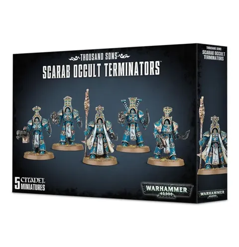 Plastové miniatury Games Workshop Scarab Occult Terminators – Thousand Sons, Warhammer 40,000