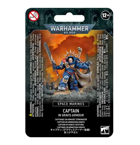 Figurka Games Workshop Space Marines 48-70 Captain in Gravis Armour pro Warhammer 40,000