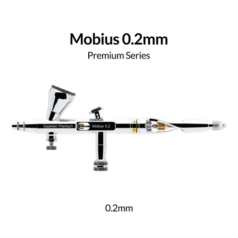 Dvoučinný airbrush Gaahleri Premium Series GHPM-Mobius 40850 s tryskou 0,2 mm a nádobkou 2 ml