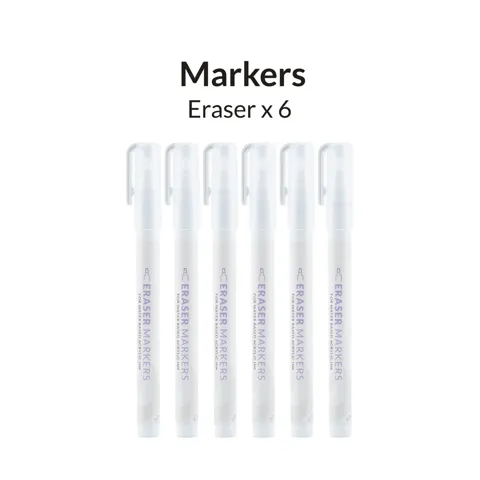 Balení šesti opravných fixů Gaahleri Metallic Series 45213 Eraser s plochým hrotem