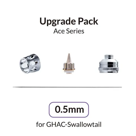 Gaahleri 40744 upgrade sada 0,5 mm pro airbrush GHAC-Swallowtail – jehla, tryska 8-MAC a krytky